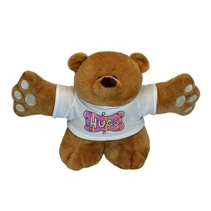 Ganz Huggleton Hugs 8" Plush Teddy Bear Brown White Shirt